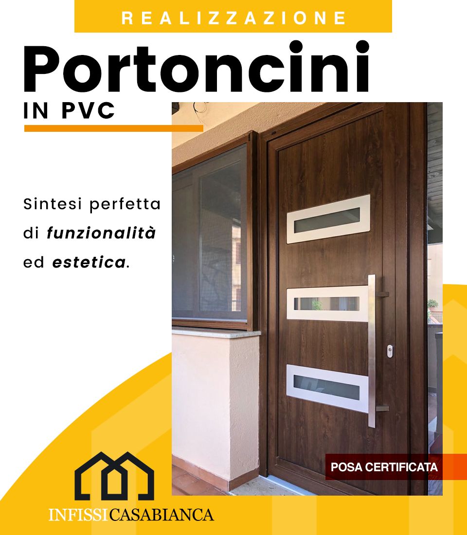 Portoncino in PVC